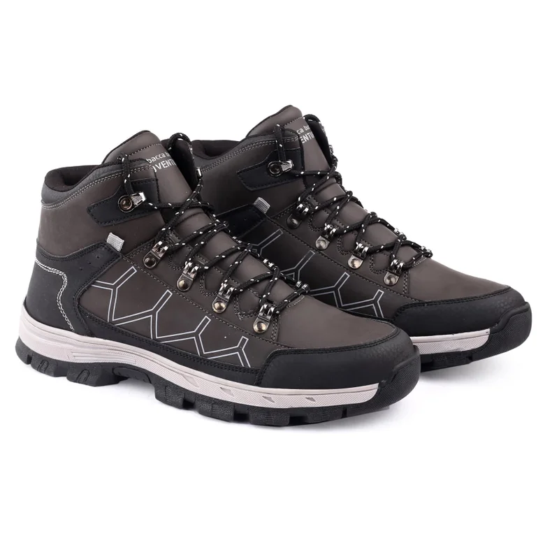 Bacca Bucci Grey Wild Track Waterproof Ankle Boots for Hiking for Men | Best Price UAE